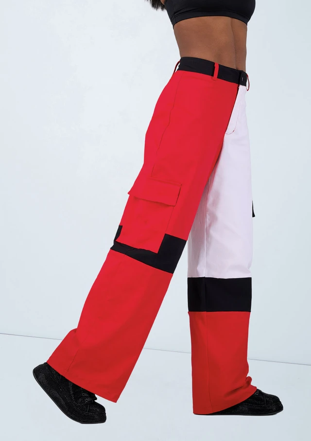 Weissman Colorblock Cargo Pant Red [Red]