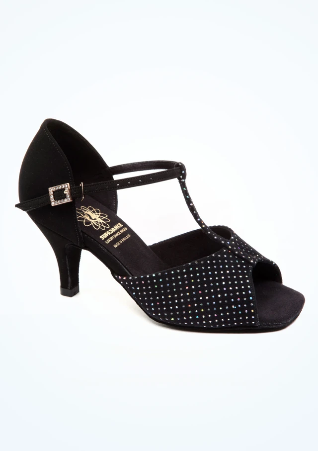 Supadance Lila Dance Shoe 2.5" - Black Black Main [Black]