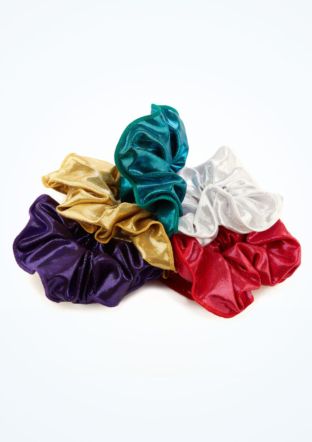Alegra Metallic Gymnastics Hair Scrunchie Multi-Colour Main [Multi-Colour]
