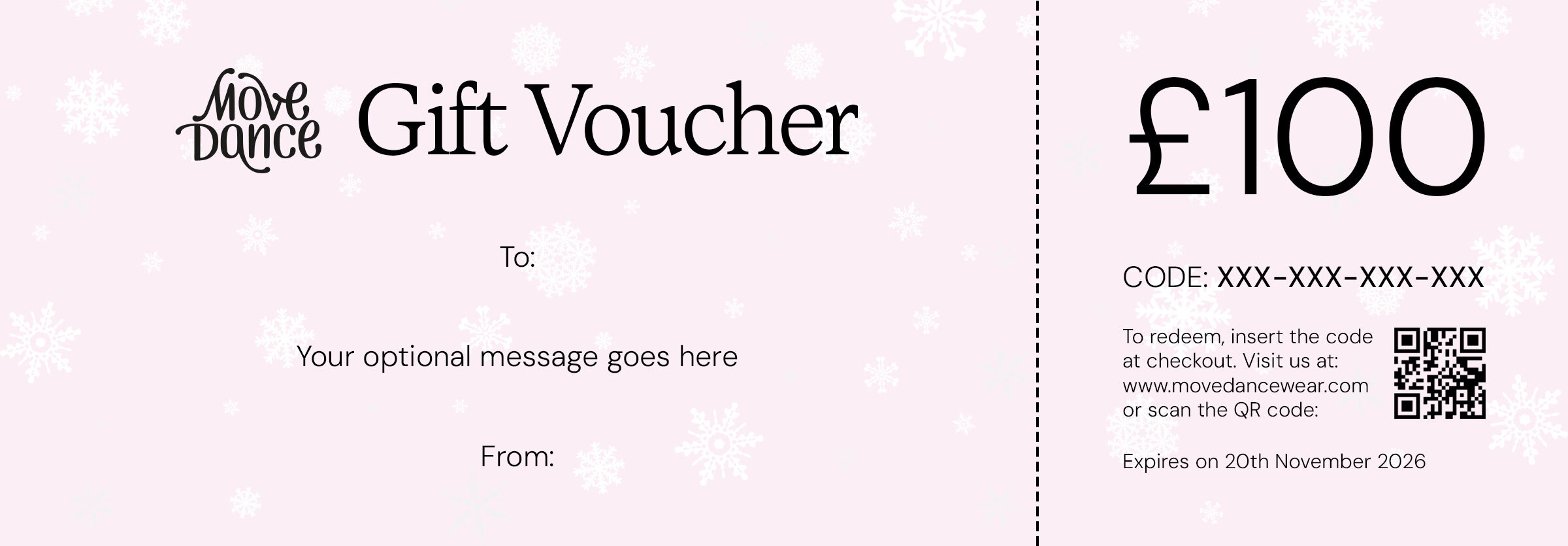 Digital Move Dance Christmas Voucher