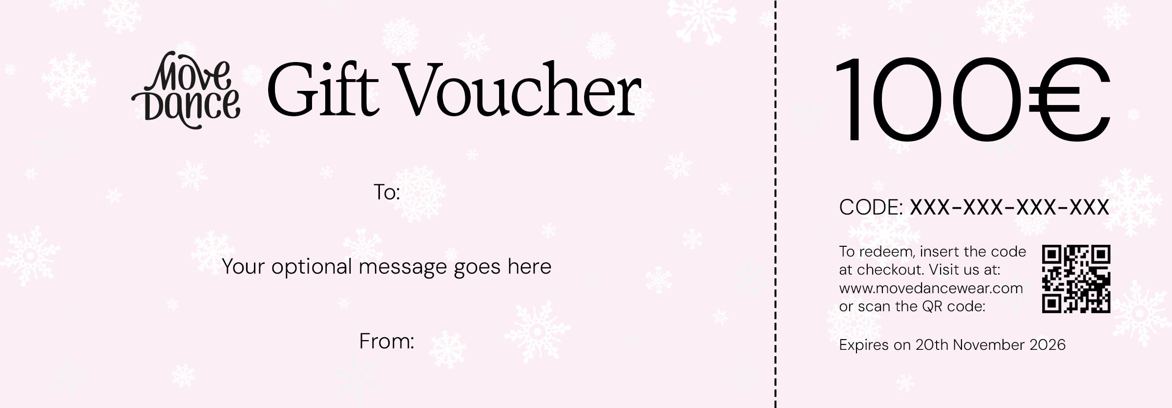 Digital Move Dance Christmas Voucher