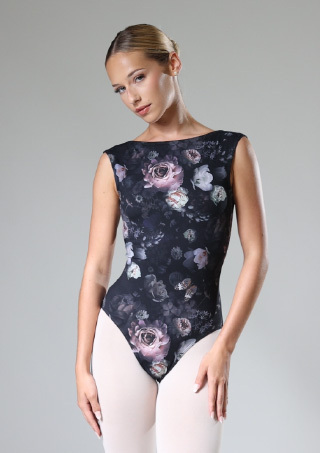 Move Dance Della Boatneck Floral Leotard Video