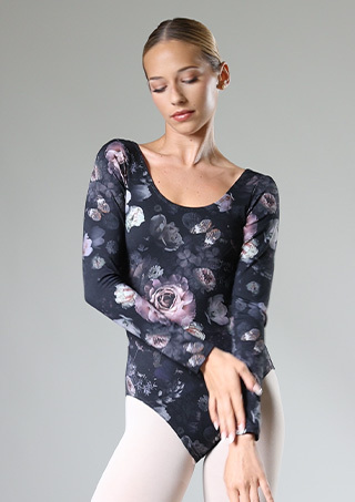 Move Dance Corrie Long Sleeve Floral Leotard Video