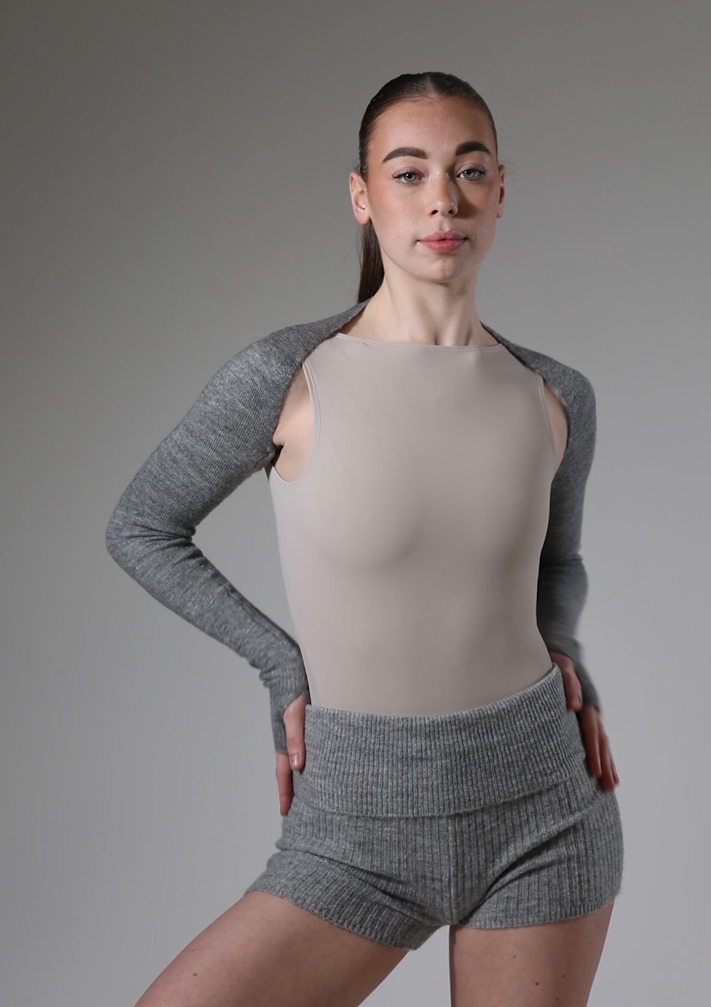 Move Dance Delilah Knit Roll Top Dance Shorts Video