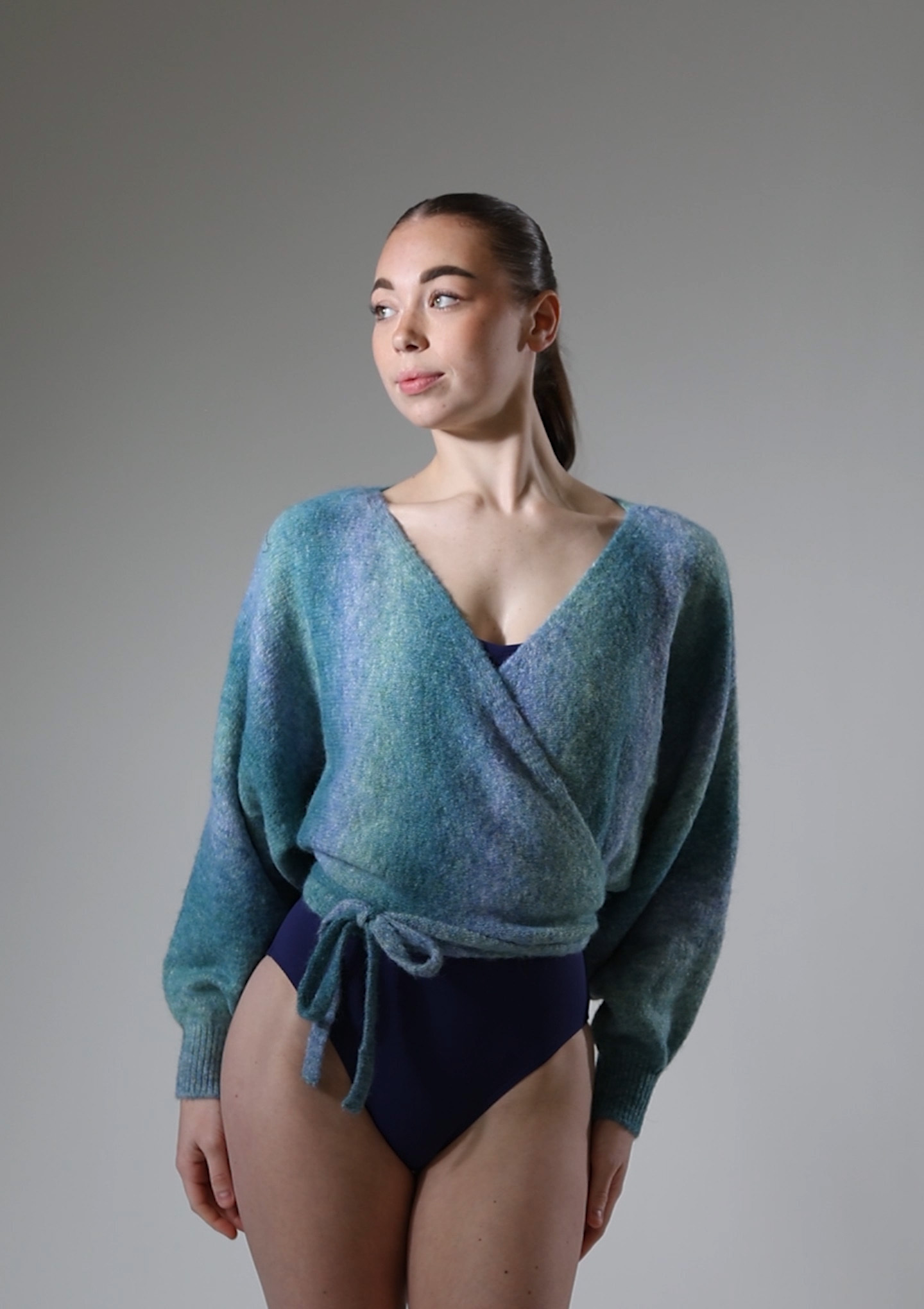 Move Dance Kaitlyn Ombre Knit Ballet Wrap Video