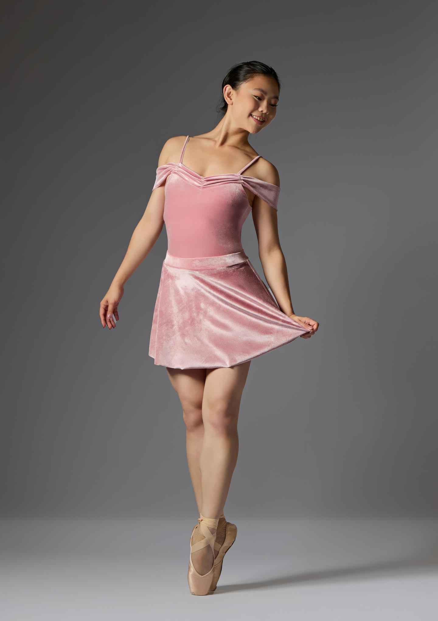 Jolista Rosewood Velour Ballet Costume Rose Pink 78 [Pink]