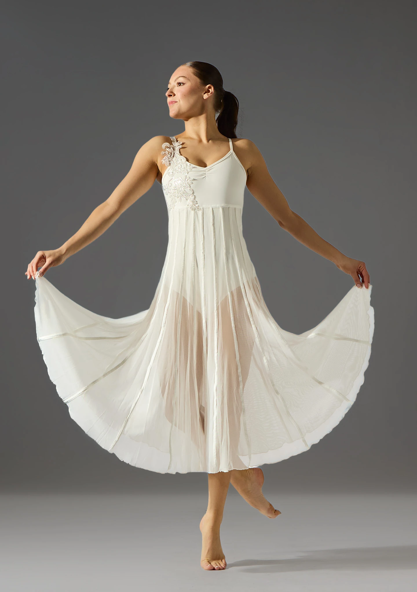 Jolista Hold Tight Lyrical Costume Ivory Front [White]
