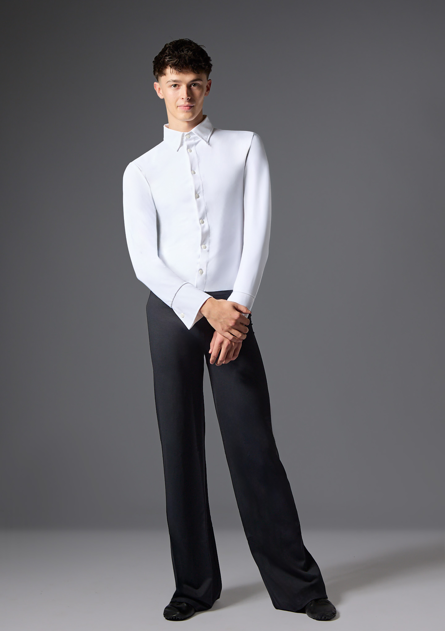 Jolista Men's Dapper Costume Leotard White Front 6 [White]