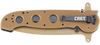 CRKT M16-14DSFG Carson Desert Tan Tanto with Veff Serrations Folding Knife CRKT M16-14DSFG Carson Desert Tan Tanto with Veff Serrations Folding Knife