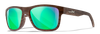 WileyX - Ovation CAPTIVATE Polarized Green Mirror/ Matte Woodgrain Frame