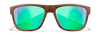WileyX - Ovation CAPTIVATE Polarized Green Mirror/ Matte Woodgrain Frame - view 3