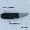 Morakniv Eldris Pocket-Sized Fixed Blade Knife - Black - view 6