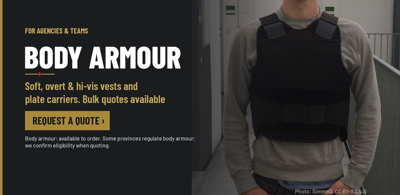 Body Armour for Agencies & Teams