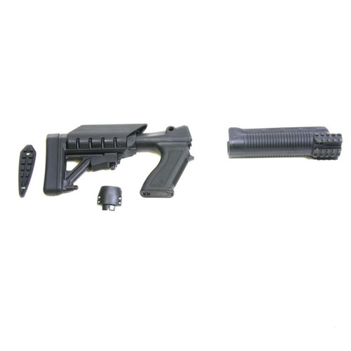 Pro Mag Archangel® 12 Gauge Tactical Pistol Grip Stock for Remington® Model 870™ includes 6 Position Adjustable Buttstock with Recoil Pad and Tri-Rail Forend - Black Polymer