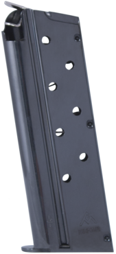Mec-Gar 1911 Officer 9mm 8 Round Blued Magazine