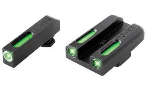 TruGlo TFX Tritium Fibre Optic Sight Set For Glock 42/43 - Green/Green