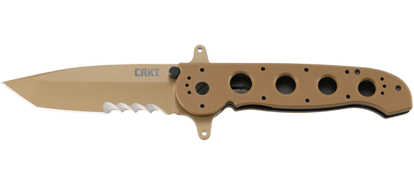 CRKT M16-14DSFG Carson Desert Tan Tanto with Veff Serrations Folding Knife Canada CRKT M16-14DSFG Carson Desert Tan Tanto with Veff Serrations Folding Knife Canada