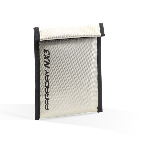 Faraday - Cellphone NX3 Triple-Layer CYBER Fabric Forensic Bag - 5"x7" 85db ESD/EMP