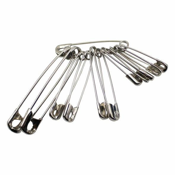 Safety Pins – Assorted Sizes (12/Pack)