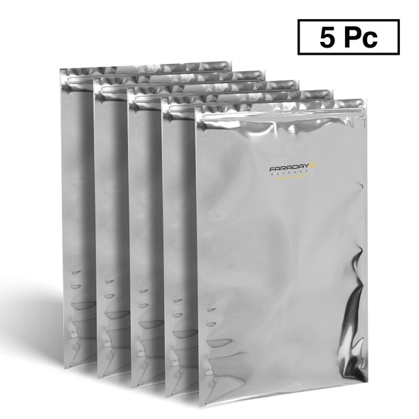 Faraday Defense - 5pc X-Large Laptop NEST-Z 7.0 Mil Faraday Bags 12″ X 18″ 74265