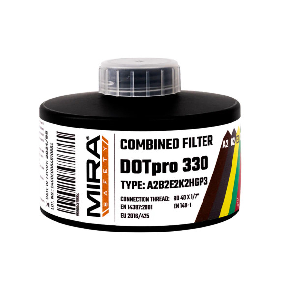MIRA Safety DotPro 330 CBRN and Industrial Gas Mask Filter Canada