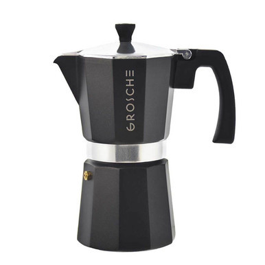 Grosche Milano 3 Cup Moka Pot - Black