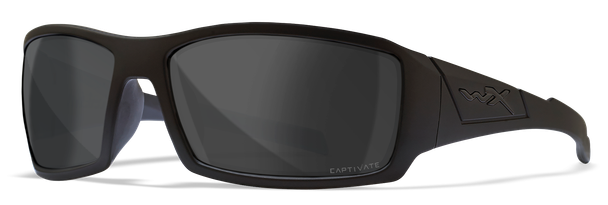 WileyX - Twisted Alternative Fit CAPTIVATE Polarized Grey/ Matte Black Frame