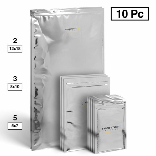 Faraday Defense 10pc Large-Kit NEST-Z EMP 7.0mil Faraday Bags 74268 Canada