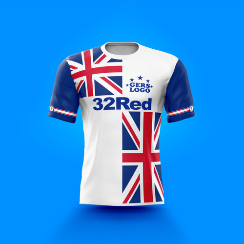 #14 White Square flag Jersey