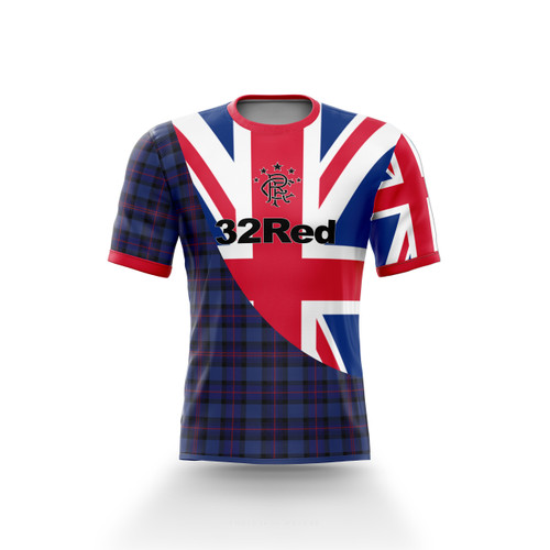 #521 RANGERS TARTAN BRITISH FLAG