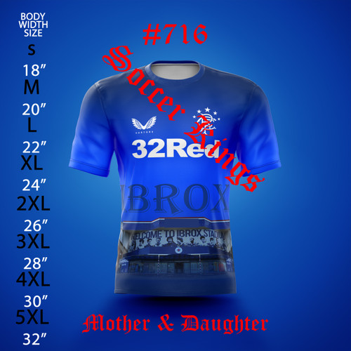 #716 RANGERS  IBROX MOTHER AND DAUGHTER