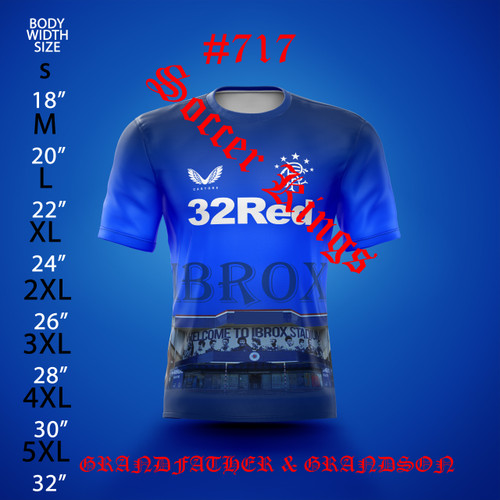 #717 RANGERS  IBROX GRANDFATHER AND GRANDSON