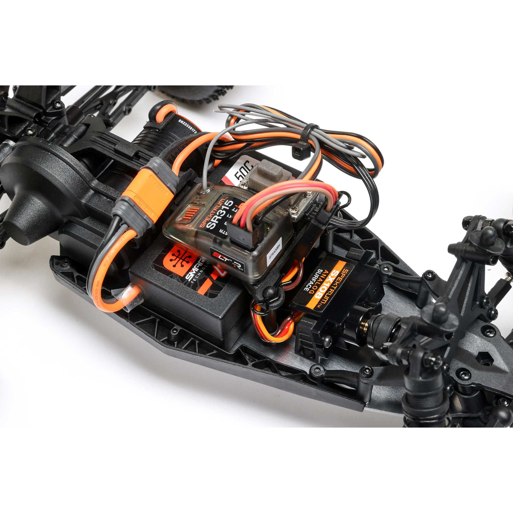 Losi Mini T 2.0 Brushless V2 Stadium Truck, RTR, Red, LOS-1056T1