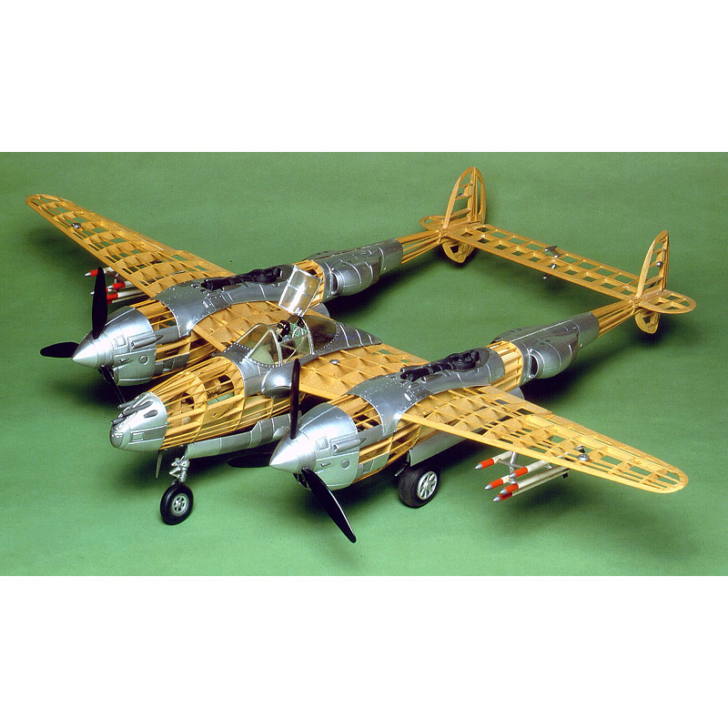 Guillow's Lockheed P38 Lightning Build N Show Model Kit | Buy