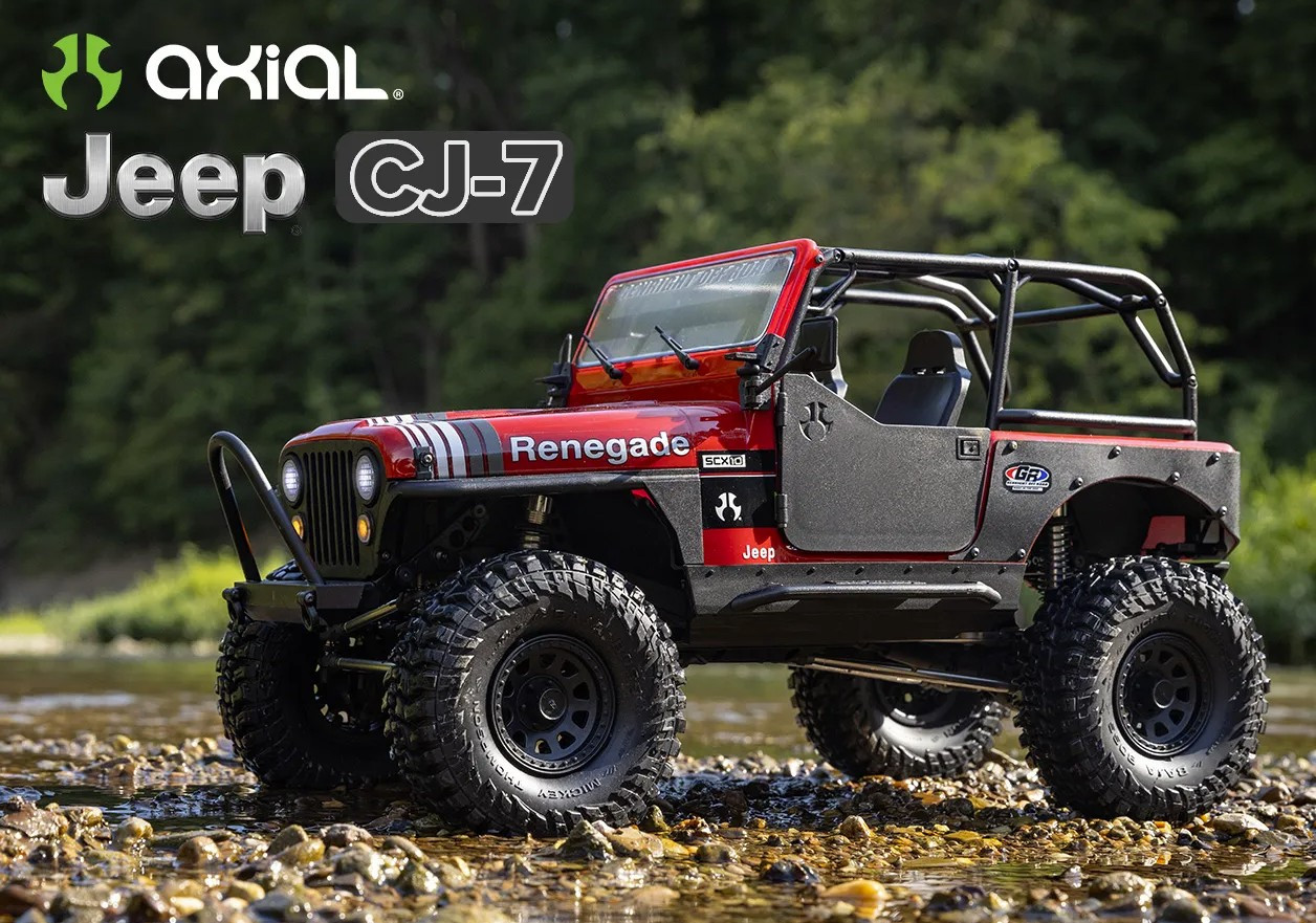 The NEW Axial SCX10 III Jeep CJ-7 4WD Rock Crawler is available at