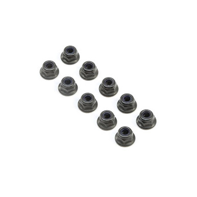 TLR M4 Flanged Lock Nuts, 10pcs, 8X Elite