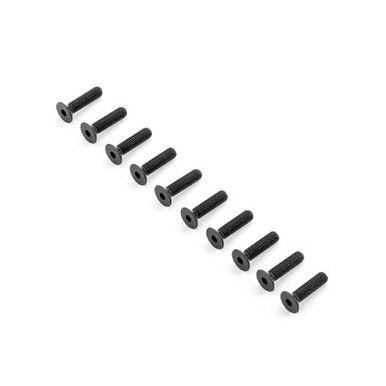 TLR Flat Head Screws, M5x20mm (10)