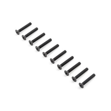 TLR Flat Head Screws, M5x30mm (10)
