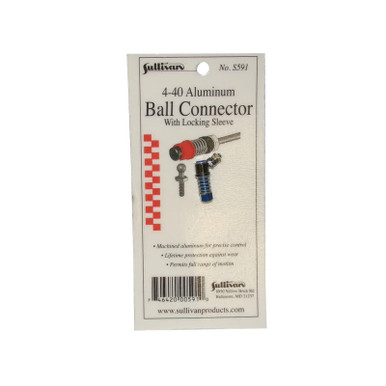 Sullivan 4-40 Aluminum Ball Link with Locking Sleeve (Blue)