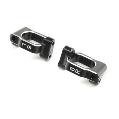 TLR Caster Block Set, 6 deg, Aluminium, 22X-4