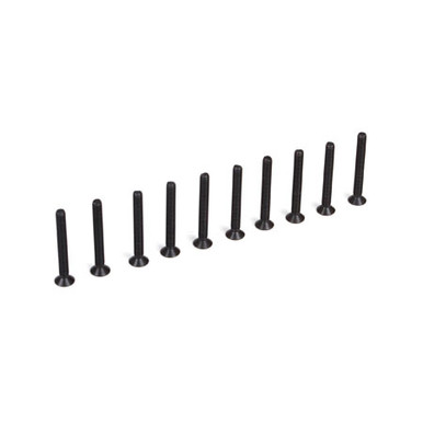 TLR Flat Head Screws, M3 x 25mm (10)