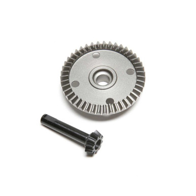TLR Front Differential Ring and Pinion Gear, 8XT, Final Clearance