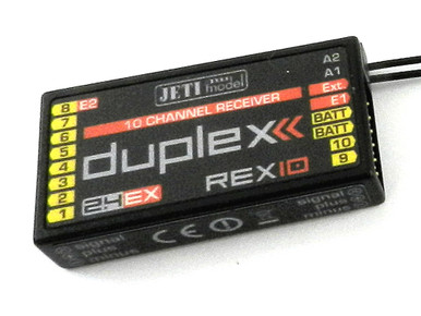 Jeti Model Duplex REX10 10 Channel Full Range Receiver with Integrated Expander and UDI Digital Output, JDEXRR10