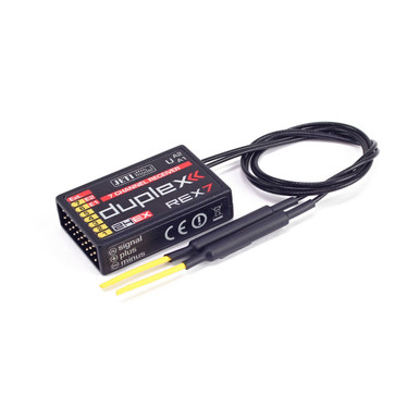 Jeti Model Duplex REX 7 A40 Receiver with extra long dipole antennas