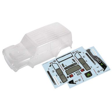 Axial 2019 Jeep Wrangler JLU CRC Clear Body, SCX24