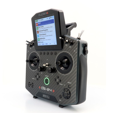 Jeti Model DS24 II Carbon Line Gray Lacquer Transmitter with REX12 Assist Receiver