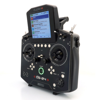 Jeti Model DS24 II Gray Lacquer Transmitter with REX12 Assist Receiver