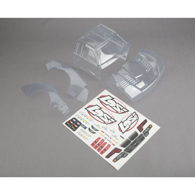 Losi Body Set, Clear, Baja Rey