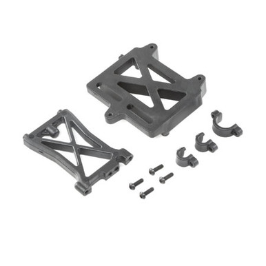 Losi ESC Mount Plate, Standoff & Clamps- DBXL-E