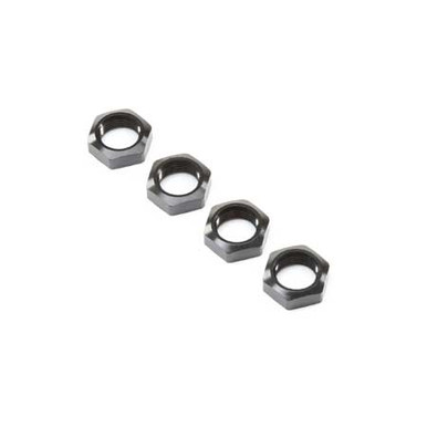 Losi Wheel Nut, Black (4), Super Baja Rey